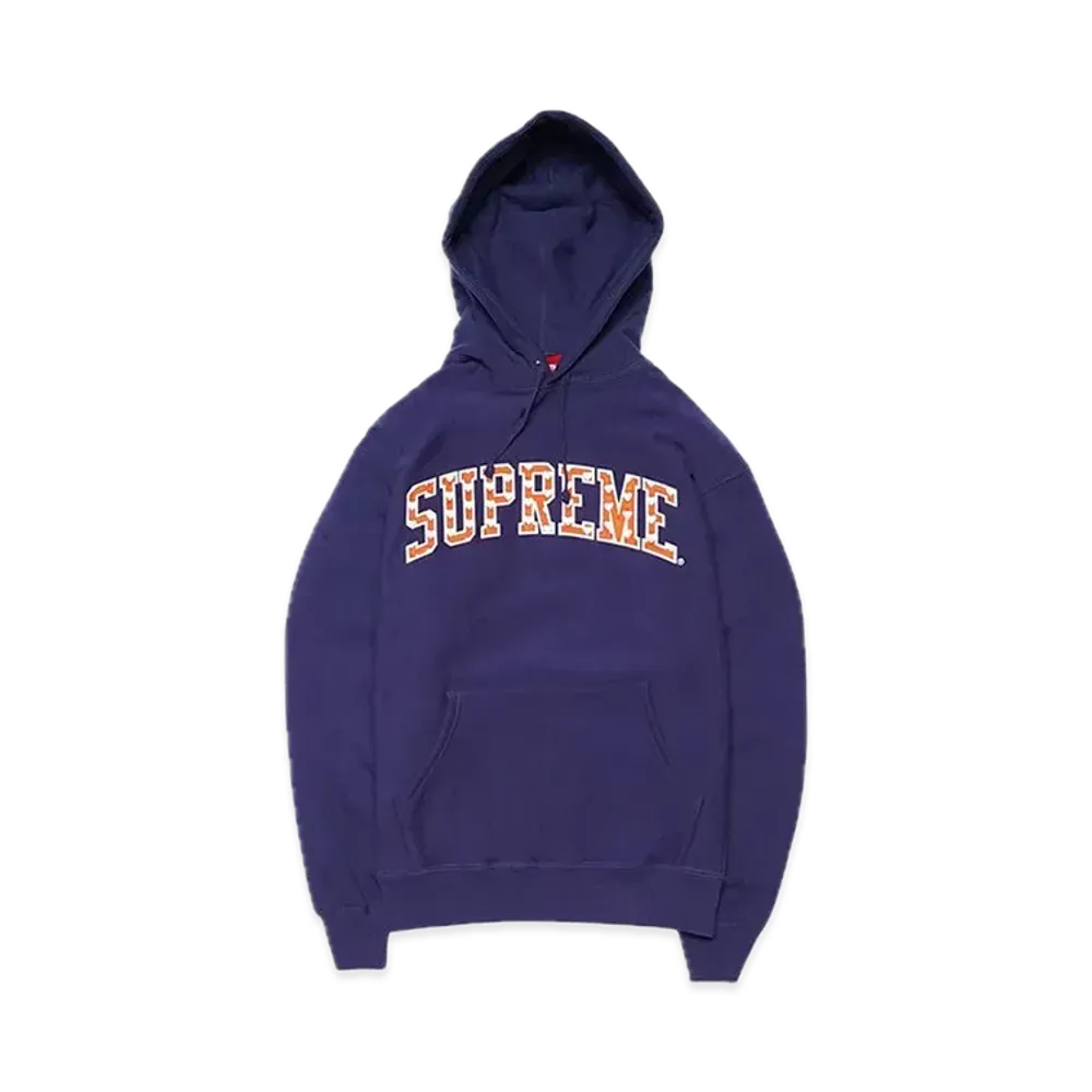 Supreme Hearts Arc Hooded Sweatshirt "Washed Navy" (21SS)