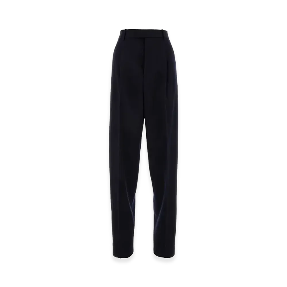 Bottega Veneta Women's Twill Pant "Dark Blue"