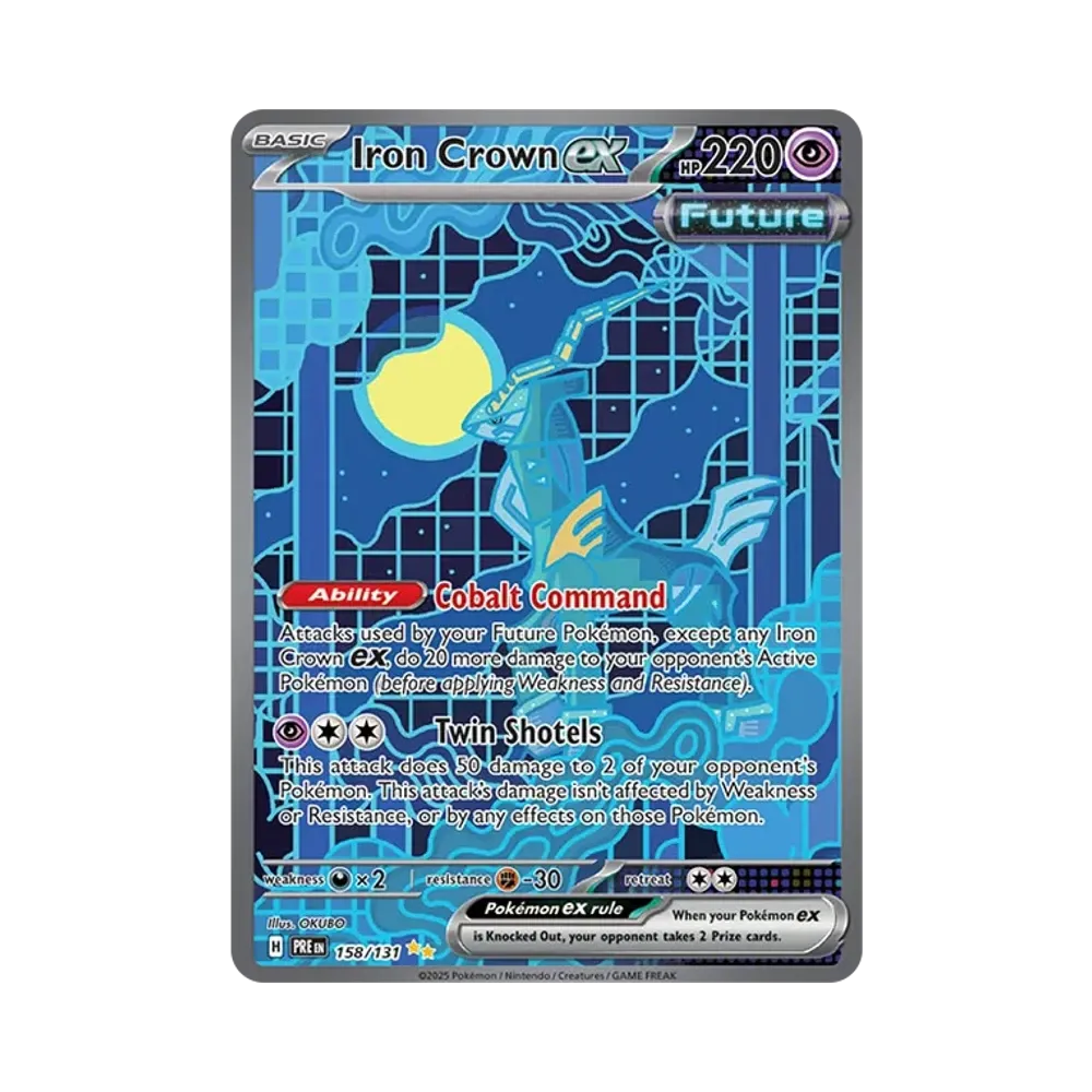 テツノカシラex SIR [PRE EN 158/131]【英語版】(スカーレット&バイオレット「プリズマティックエボリューションズ」)