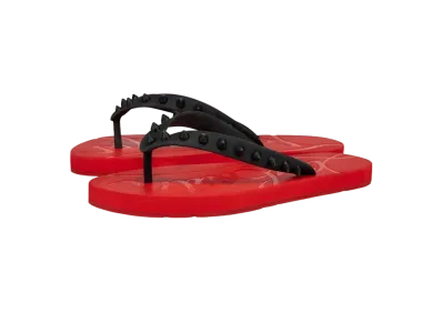 Christian Louboutin Loubi Flip Woman "Black/Loubi"