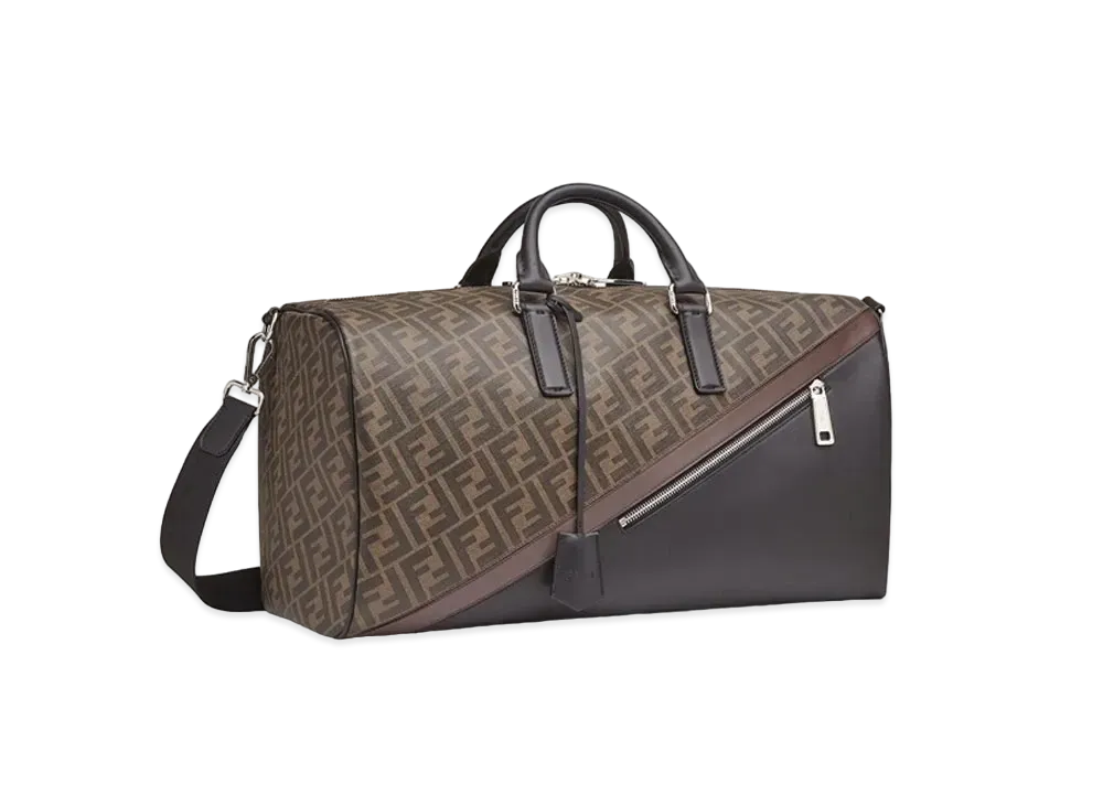 FENDI Medium Duffel Fabric Bag Large "Brown"