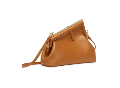 FENDI First Small Leather Bag "Brown"