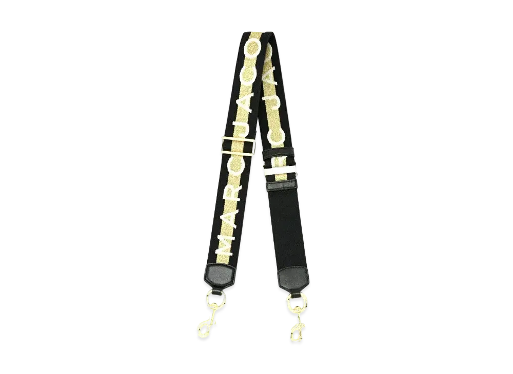 Marc Jacobs The Logo Webbing Strap "Gold Multi"
