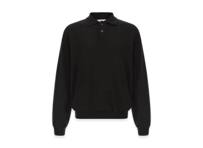 The Row 'Ry Top' Polo Shirt "Black"