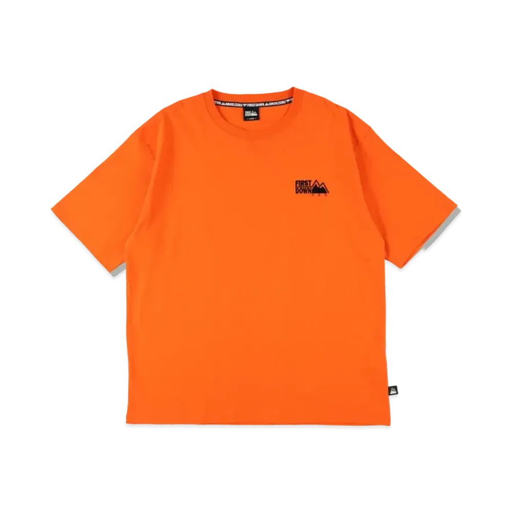 FIRST DOWN S/S EMBROIDERY TEE "Orange"