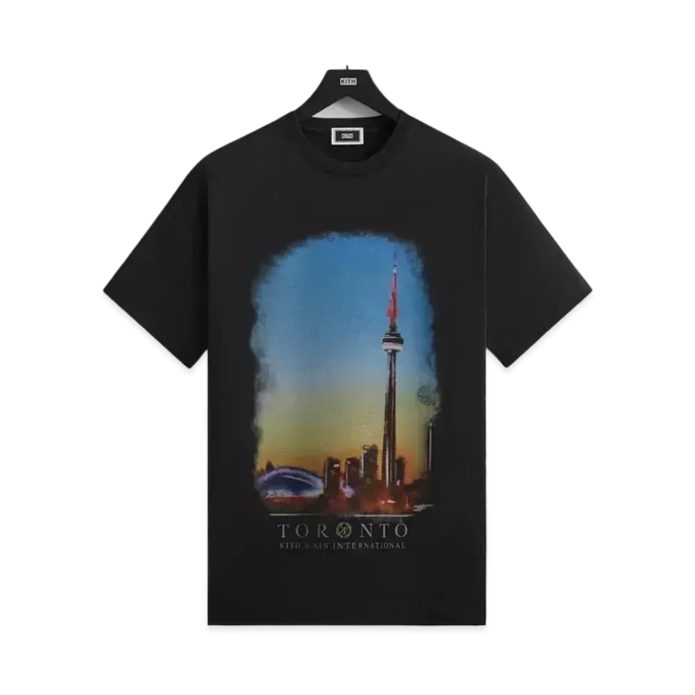 Kith Toronto Skyline Vintage Tee "Black"