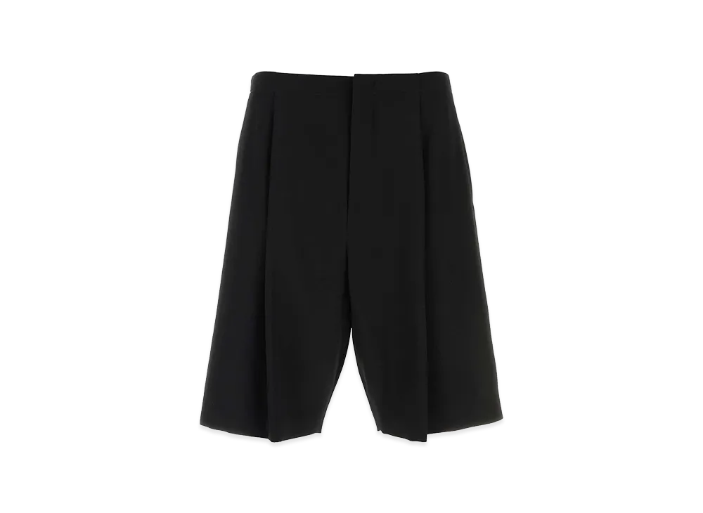 The Row Wool Sayed Bermuda Shorts "Black"