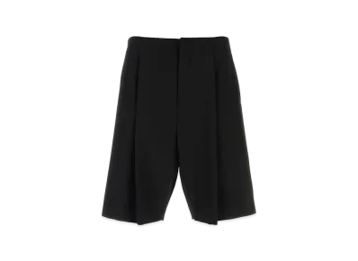 The Row Wool Sayed Bermuda Shorts "Black"