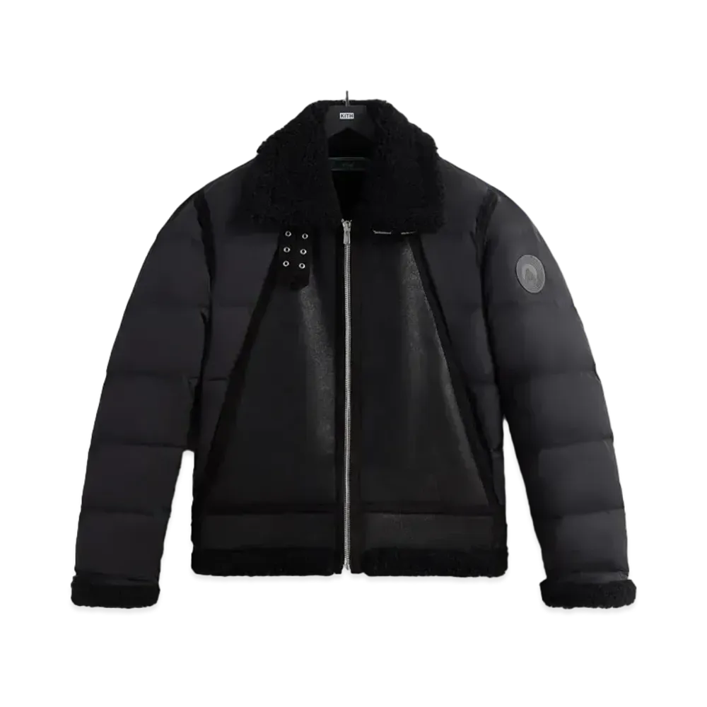 Kith Arden Shearling Combo Jacket "Black"