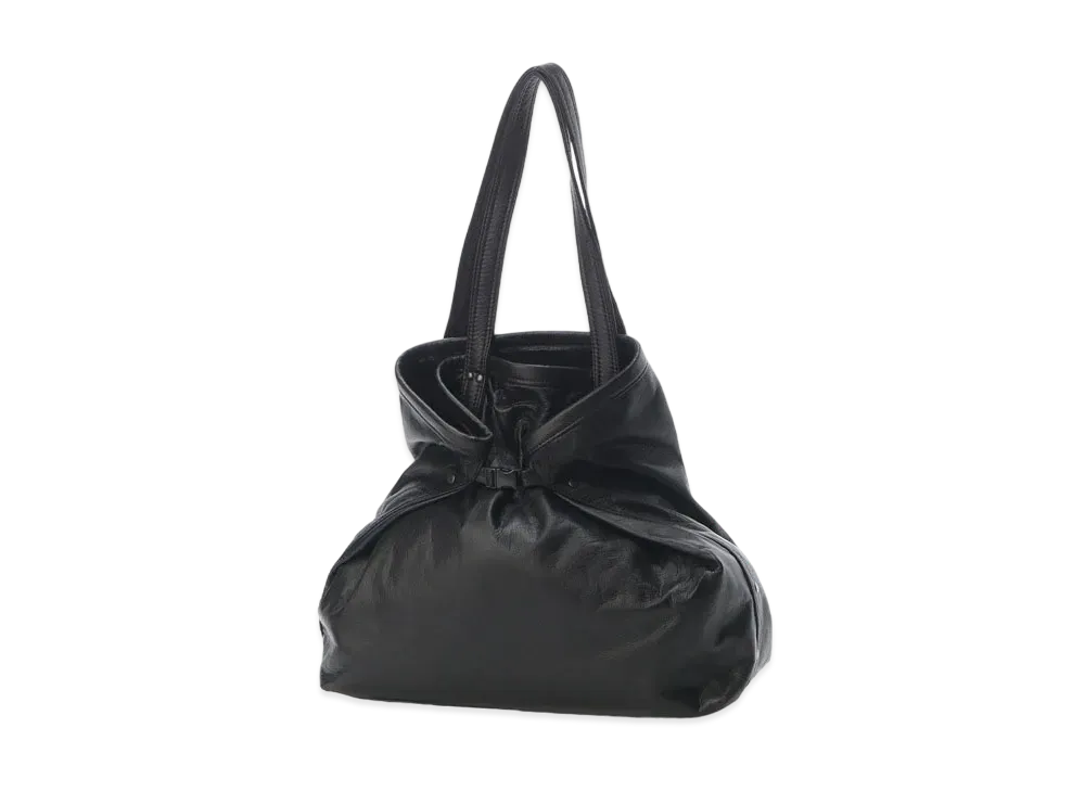 Yohji Yamamoto GARMENT LEATHER TOTE BAG "Black"