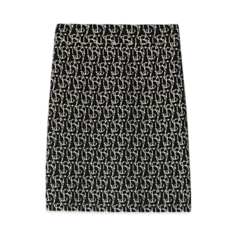 Burberry B Charm Wool Blend Skirt "Black"