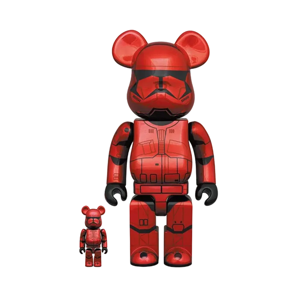 Bearbrick SITH TROOPER(TM) CHROME Ver. 100% & 400%