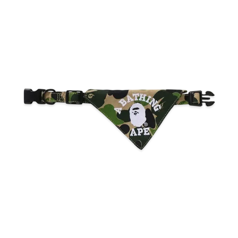 A BATHING APE Abc Camo Dog Bandana M "Green"