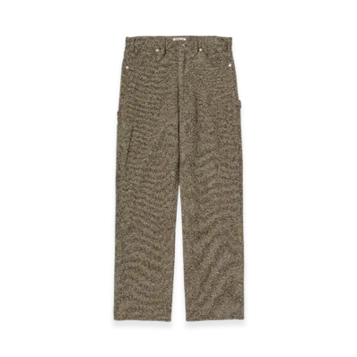 AURALEE Homespun Tweed Painter Pants "Brown"