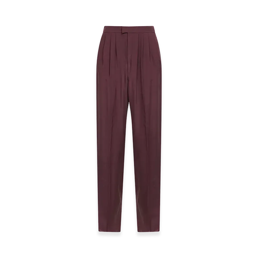 Saint Laurent Women's Trousers "Bordeaux"