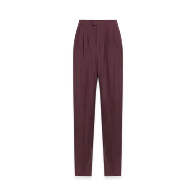 Saint Laurent Women's Trousers "Bordeaux"