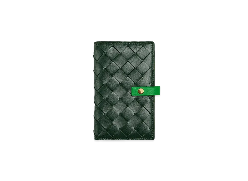 Bottega Veneta Bifold Zipped Wallet "Raintree"