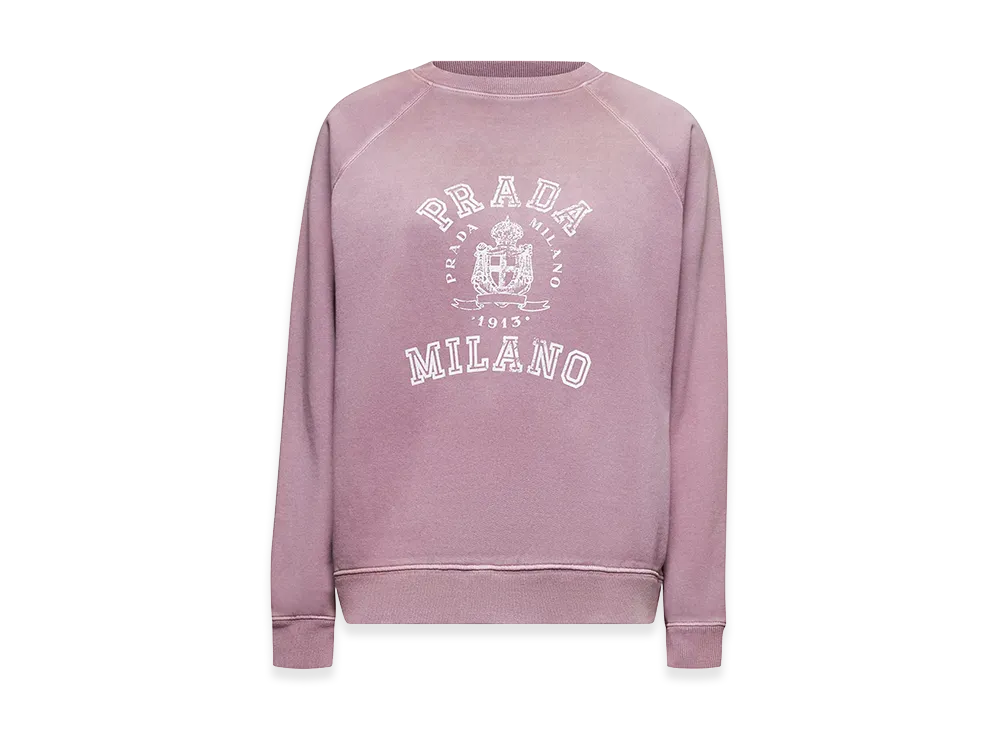 PRADA Women's Print Sweatshirt "Pink"