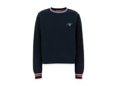 PRADA Women's Melange Cotton Sweatshirt "Blue"