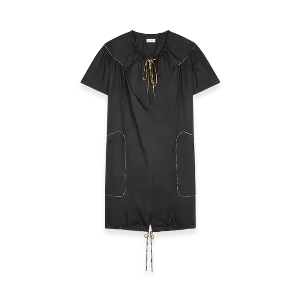 DRIES VAN NOTEN Women's Oversized Cotton Dress "Black"