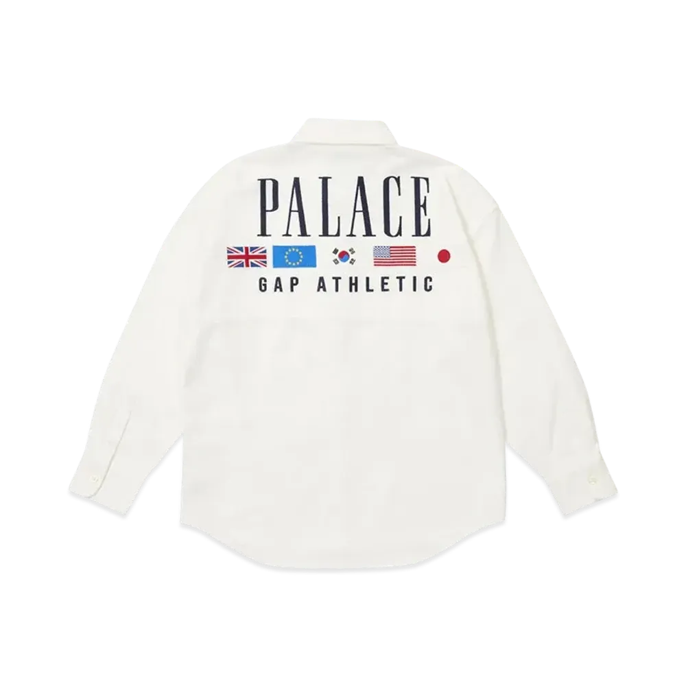PALACE x Gap Kids Oxford Drop Shoulder "White"