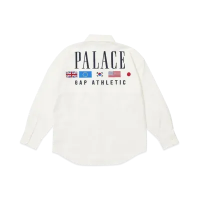 PALACE x Gap Kids Oxford Drop Shoulder "White"