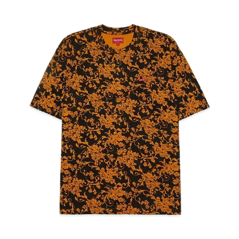 シュプリーム スモール ボックス Tシャツ "ブラック フローラル"(20SS)
