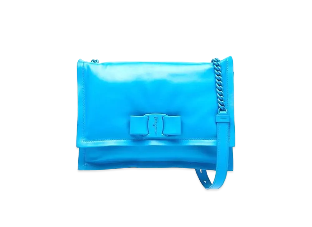Salvatore Ferragamo Viva Bow Bag (S) "Blue"