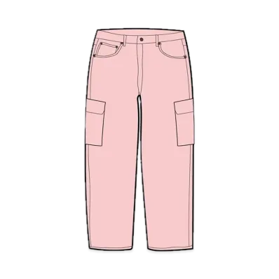 Supreme x True Religion Denim Cargo Pant "Pink"