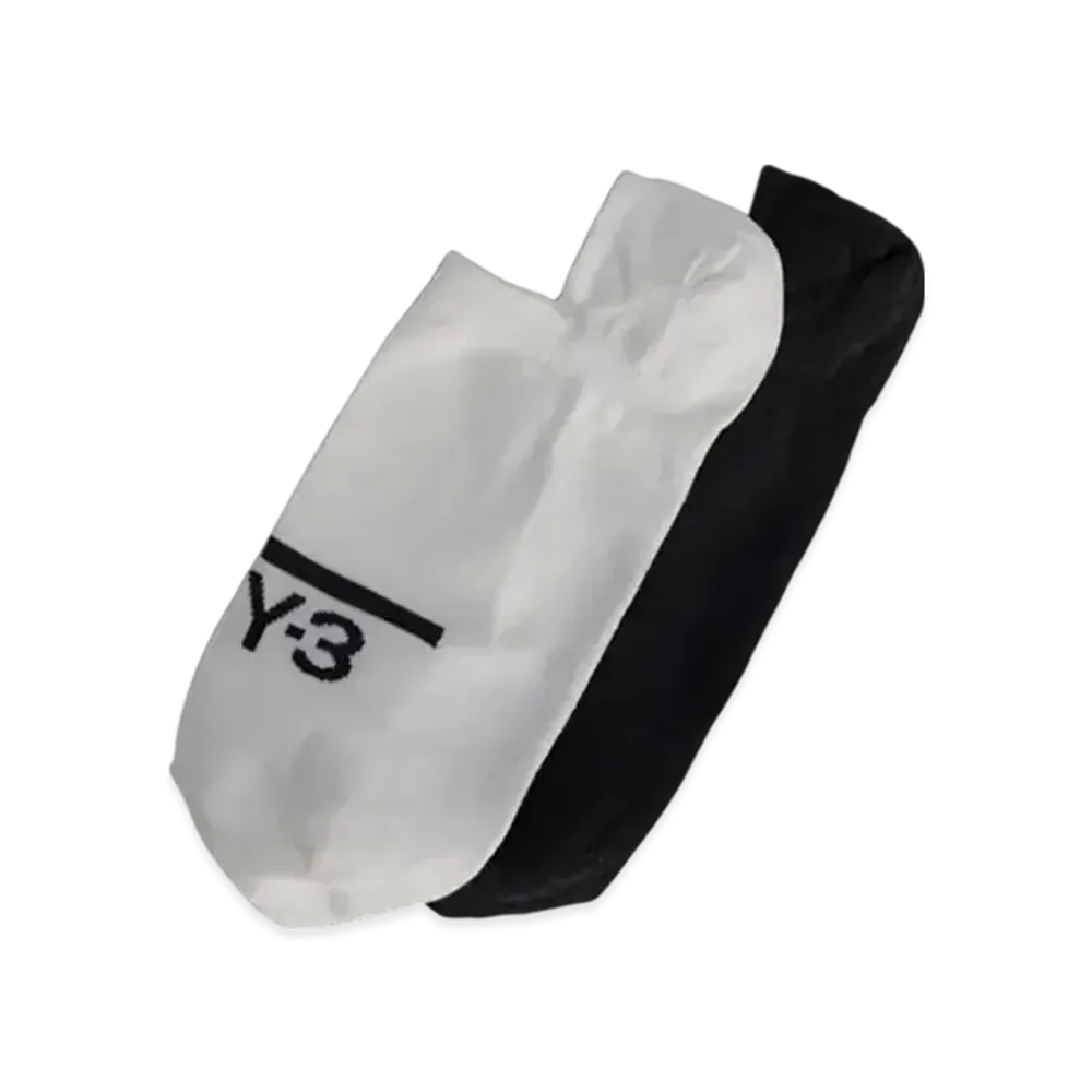Y-3 2PP INVI Socks "Black/White"