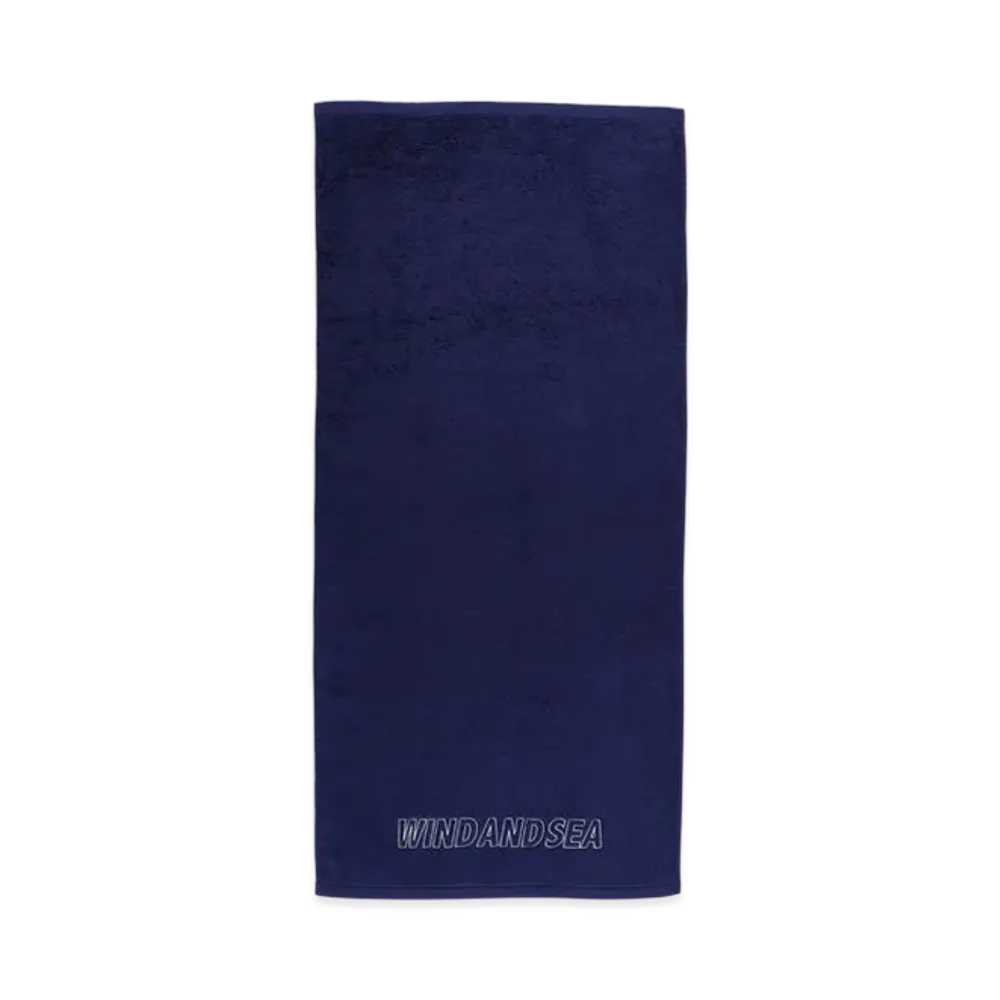 WIND AND SEA Sea Bath Towel "Navy"