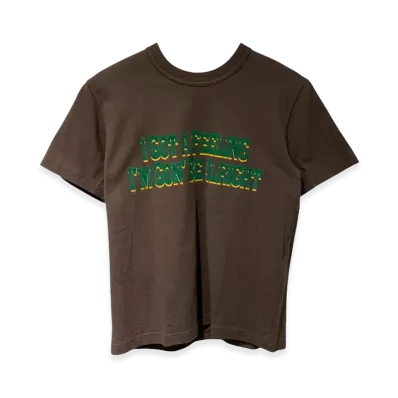 sacai Flock Print T-Shirt "Brown"