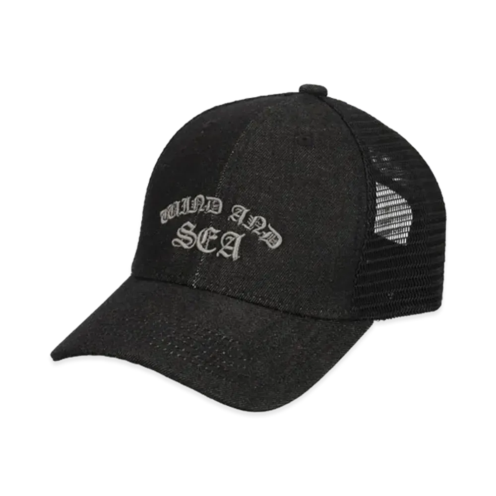 WIND AND SEA Logo Mesh Cap "Black"