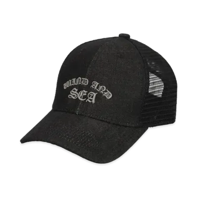 WIND AND SEA Logo Mesh Cap "Black"