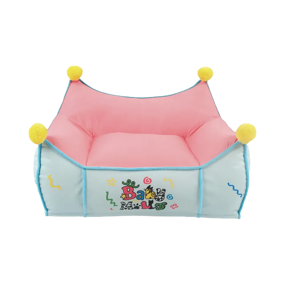 POP MART Baby Molly & Baby Tabby Series-Pet Sofa Pink-Blue