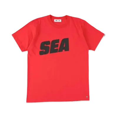 SNKRDUNK × WIND AND SEA Tee SEA "Red/Black"