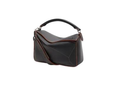 LOEWE Puzzle Soft Bag In Nappa Calfskin "Black"