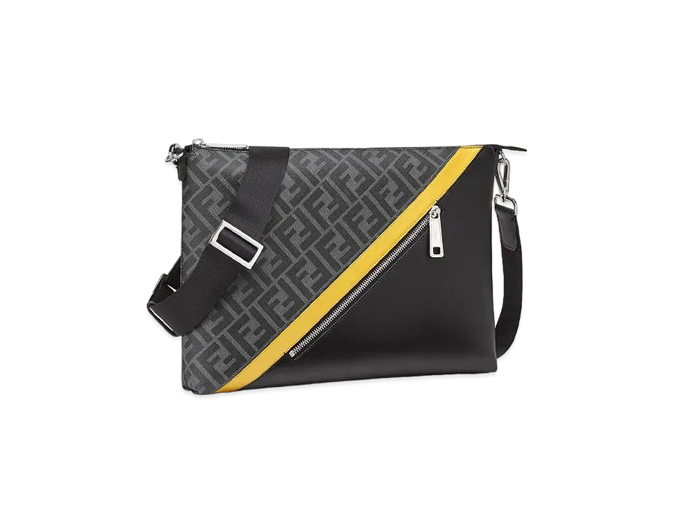 FENDI Messenger Bag Fabric Bag "Gray"