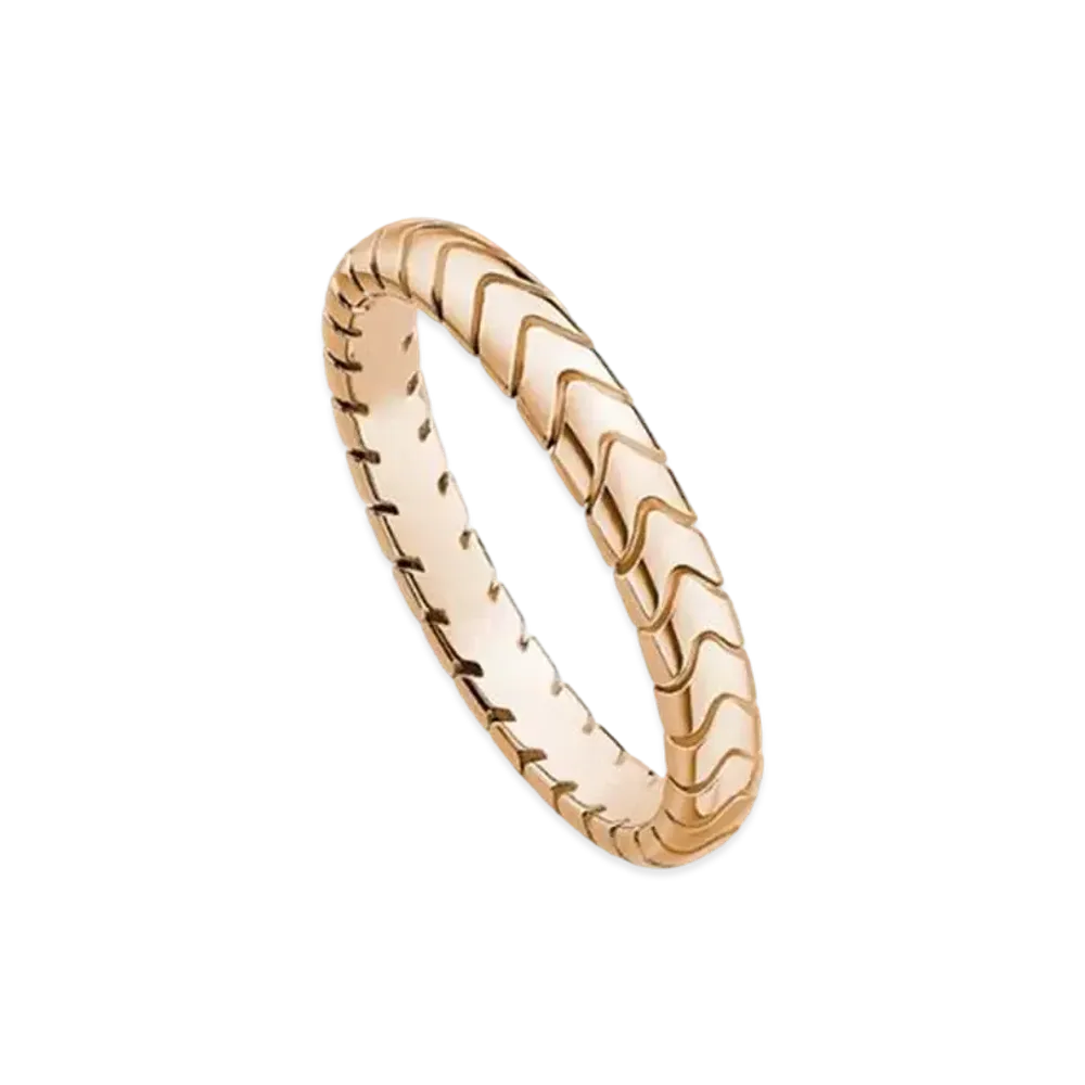 BVLGARI Spiga Wedding Ring "Pink Gold"