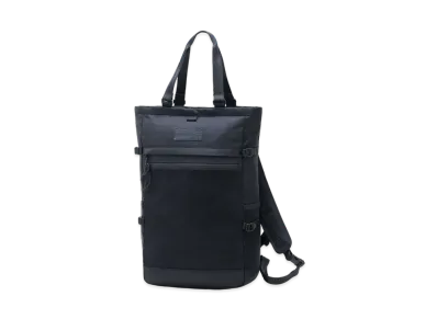 Yohji Yamamoto Pour Homme NEW ERA 1680/BLACK PE EXPLORER TOTE BAG YY LEATHER PATCH "Black"