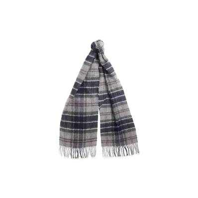 Barbour Wool / Cashmere Tartan Scarf "D Gray"