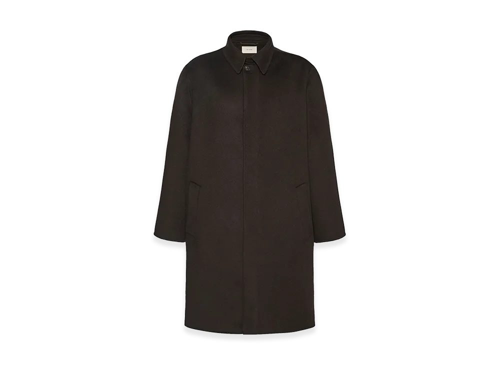 The Row Theobald Cashmere Coat "Dark Brown"