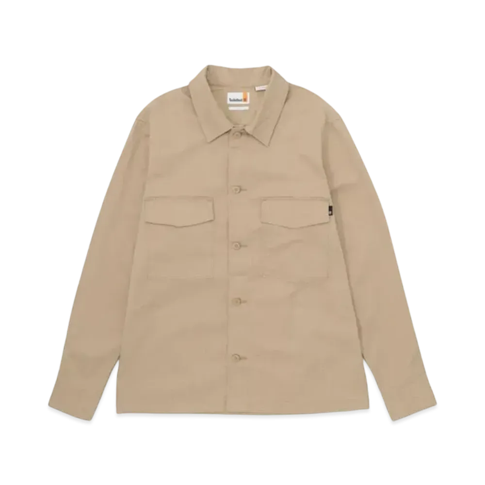 Timberland Men's Twill Overshirt "Light Brown"