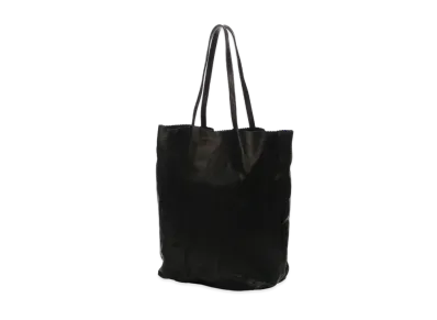 Yohji Yamamoto Pour Homme WASHED GOAT LEATHER TOTE BAG "Black"