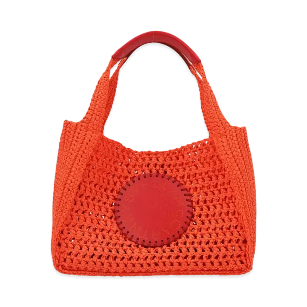 STELLA McCARTNEY Stella Logo Lafia Cross Body Bag "Bright Orange"