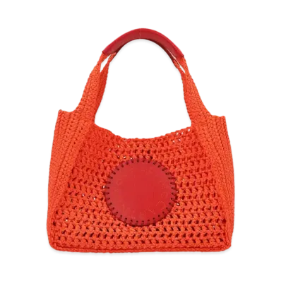 STELLA McCARTNEY Stella Logo Lafia Cross Body Bag "Bright Orange"