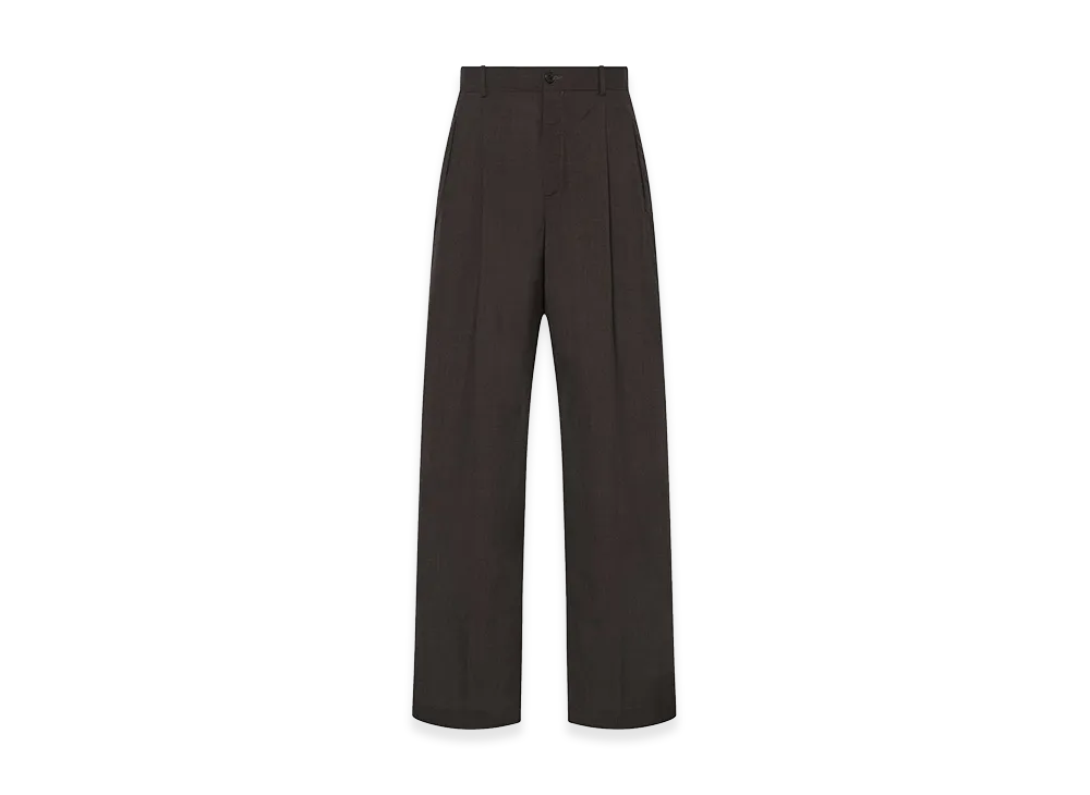 The Row Thom Wool Pants "Dark Brown"