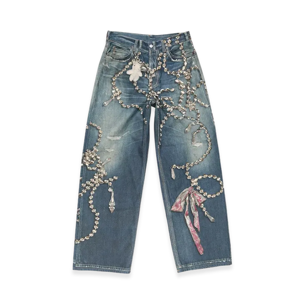 Acne Studios Loose Fit Jeans - 1981 Regular "Mid Blue"