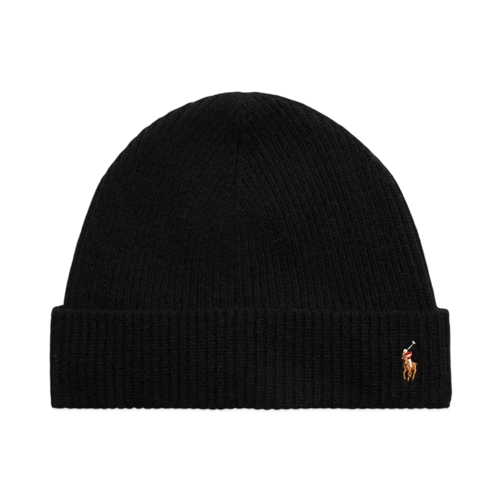 Polo Ralph Lauren Signature Pony Wool Blend Beanie "Black"