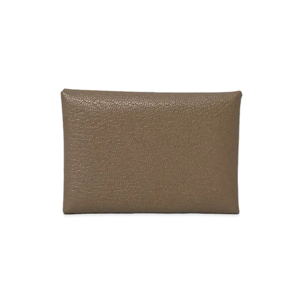 Hermes Calvi Duo Chevre Mysore "Etoupe/Silver"